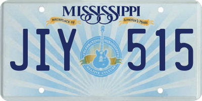 MS license plate JIY515
