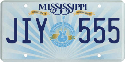 MS license plate JIY555