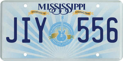 MS license plate JIY556