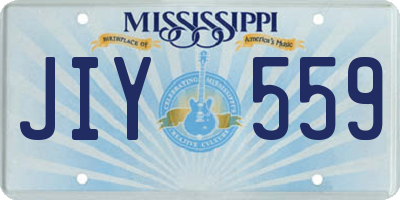 MS license plate JIY559