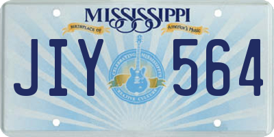 MS license plate JIY564