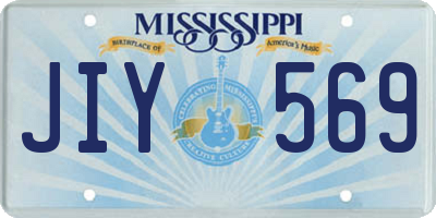 MS license plate JIY569
