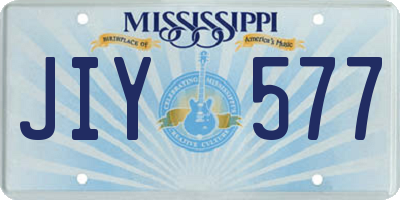 MS license plate JIY577