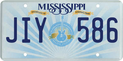 MS license plate JIY586