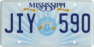 MS license plate JIY590