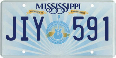 MS license plate JIY591
