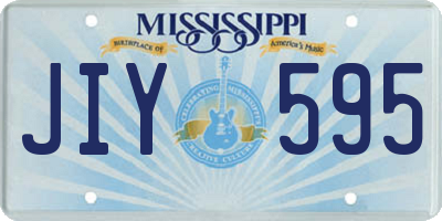 MS license plate JIY595