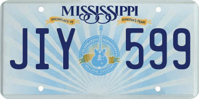 MS license plate JIY599