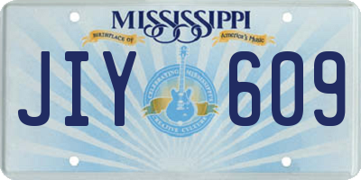 MS license plate JIY609