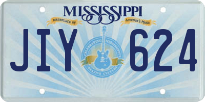MS license plate JIY624