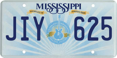 MS license plate JIY625