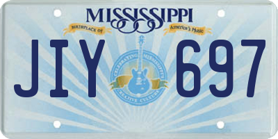 MS license plate JIY697