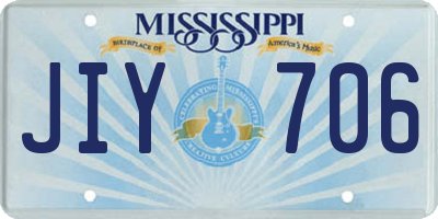 MS license plate JIY706
