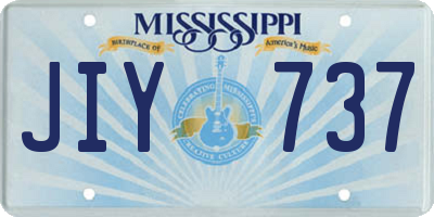 MS license plate JIY737