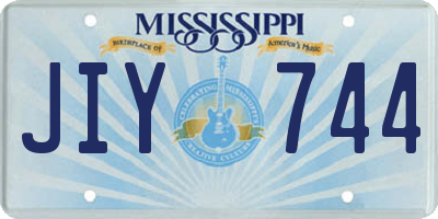 MS license plate JIY744