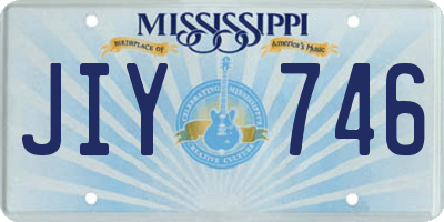 MS license plate JIY746
