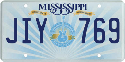MS license plate JIY769