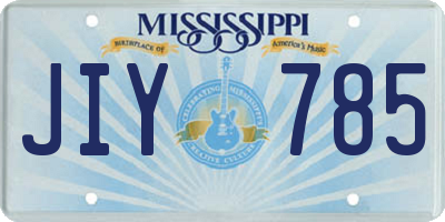 MS license plate JIY785