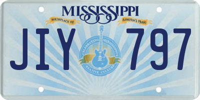 MS license plate JIY797