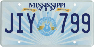 MS license plate JIY799