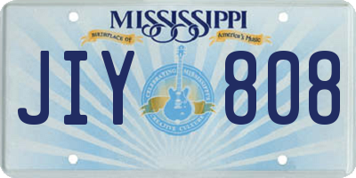 MS license plate JIY808