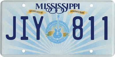 MS license plate JIY811