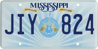 MS license plate JIY824