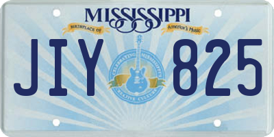 MS license plate JIY825