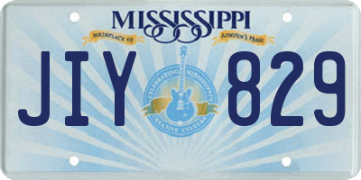 MS license plate JIY829
