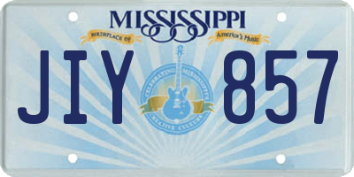 MS license plate JIY857