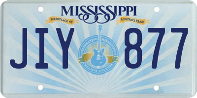 MS license plate JIY877