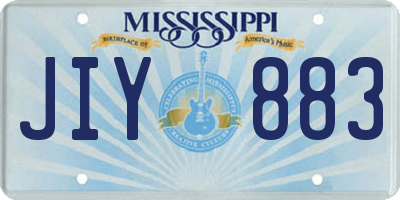 MS license plate JIY883