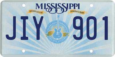 MS license plate JIY901