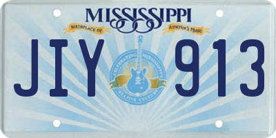 MS license plate JIY913