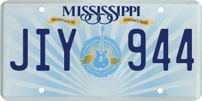 MS license plate JIY944