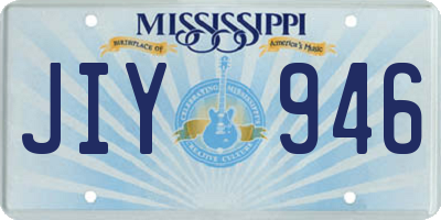 MS license plate JIY946