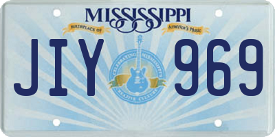 MS license plate JIY969