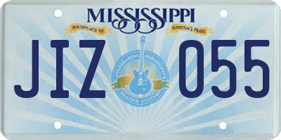 MS license plate JIZ055