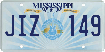 MS license plate JIZ149