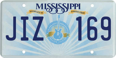 MS license plate JIZ169