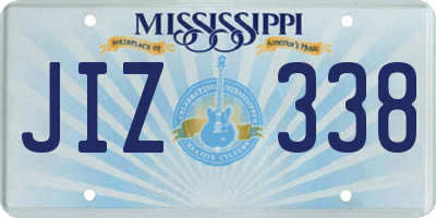 MS license plate JIZ338