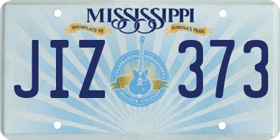 MS license plate JIZ373