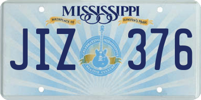 MS license plate JIZ376
