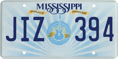 MS license plate JIZ394