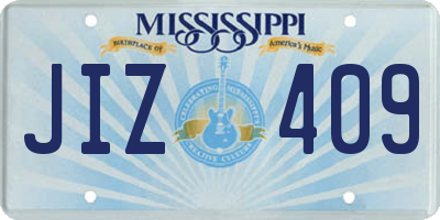 MS license plate JIZ409