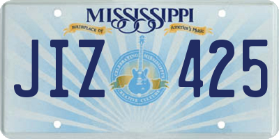 MS license plate JIZ425