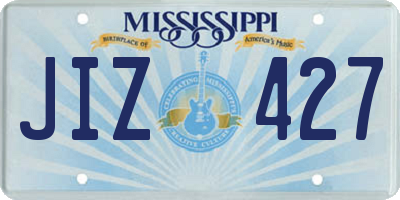 MS license plate JIZ427