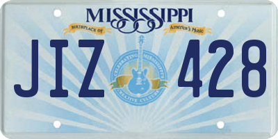 MS license plate JIZ428