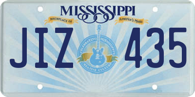 MS license plate JIZ435