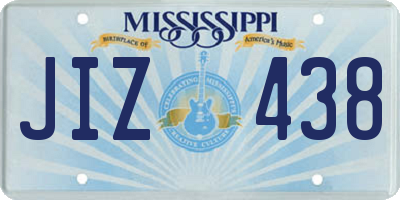 MS license plate JIZ438